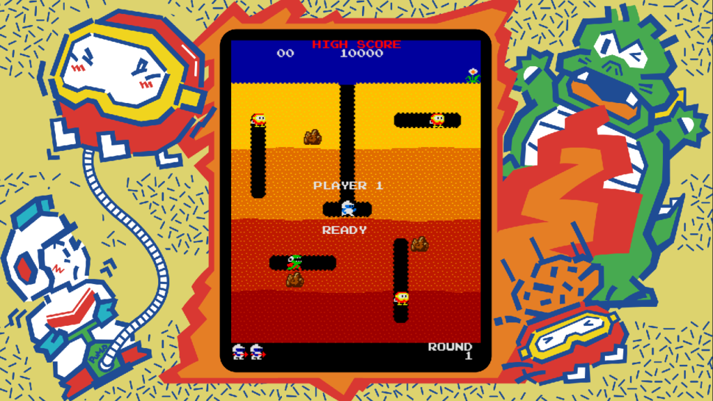 Multiplayer Pac-Man kommer til Nintendo switch 3 New DigDug Screenshot 1498640189