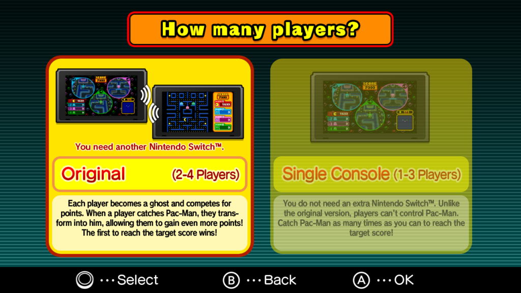 Multiplayer Pac-Man kommer til Nintendo switch 9 VS Menuscreen 1498640194