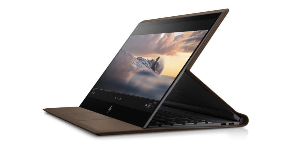 HP Spectre Folio 11 Godzilla CognacBrown T IRcam nonODD nonFPR ScreenSS Hero FrontLeft Forward