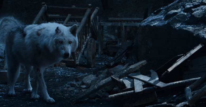 Game of Thrones: Ghost siger farvel til Jon Snow