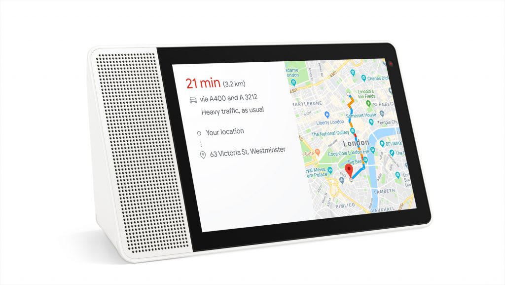 Kan du ikke vente på Google Nest Hub Max? Nu lancerer Lenovo Smart Display 5 04 Smart Display Hero Shot Maps