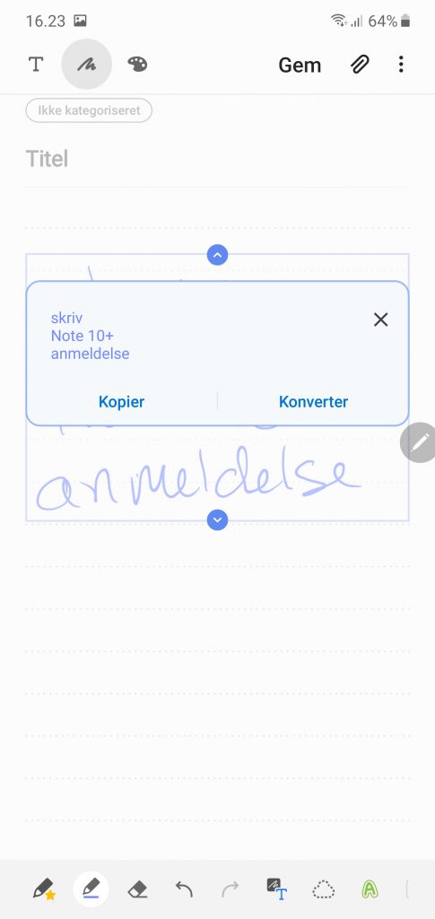 Anmeldelse: Samsung Galaxy Note 10+ 24 Screenshot 20190826 162305 Samsung Notes