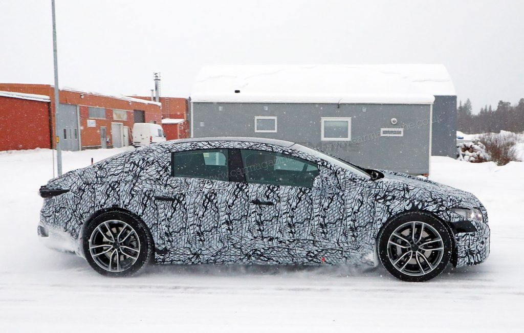 Camoufleret Mercedes-Benz EQS spottet i Sverige 5 mercedes eqs 55 2