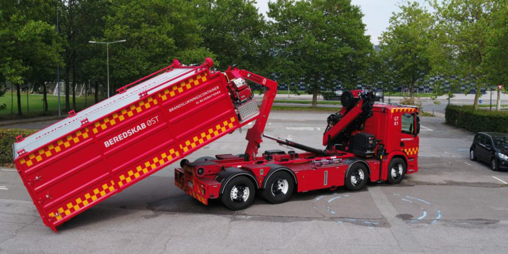 Brand i hybridbil slået ned i nyindkøbt container 3 2020 0216 container 002