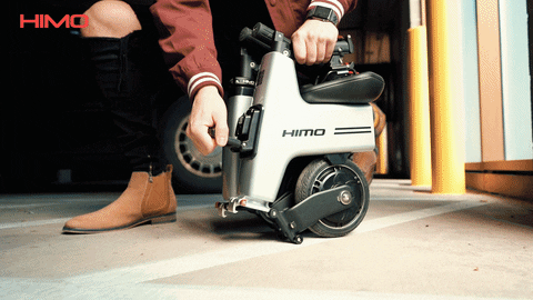 Nu kan du købe Xiaomi's miniature elektriske cykel for ca. 3.000 kr.: HiMo H1 7 himo h1 gif
