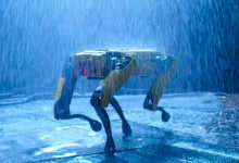 Uhyggelig firebenet robot skal sikre afstand i parker 5 robot