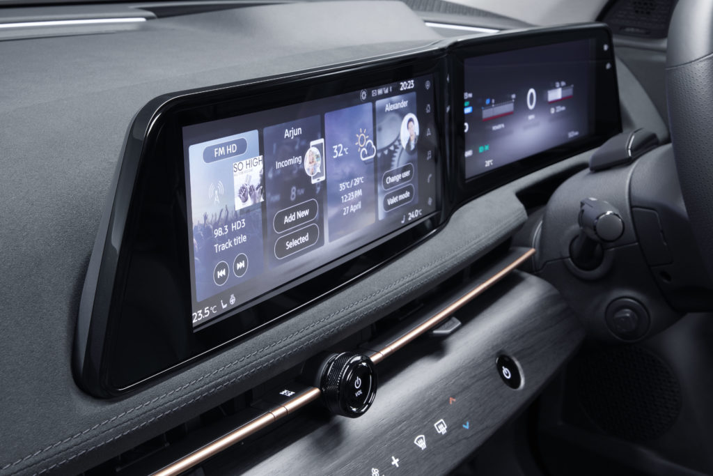 Nissan Ariya har krog og rækkevidde på 500 km 3 ARIYA Interior Image 12.3 inch twin display revised source