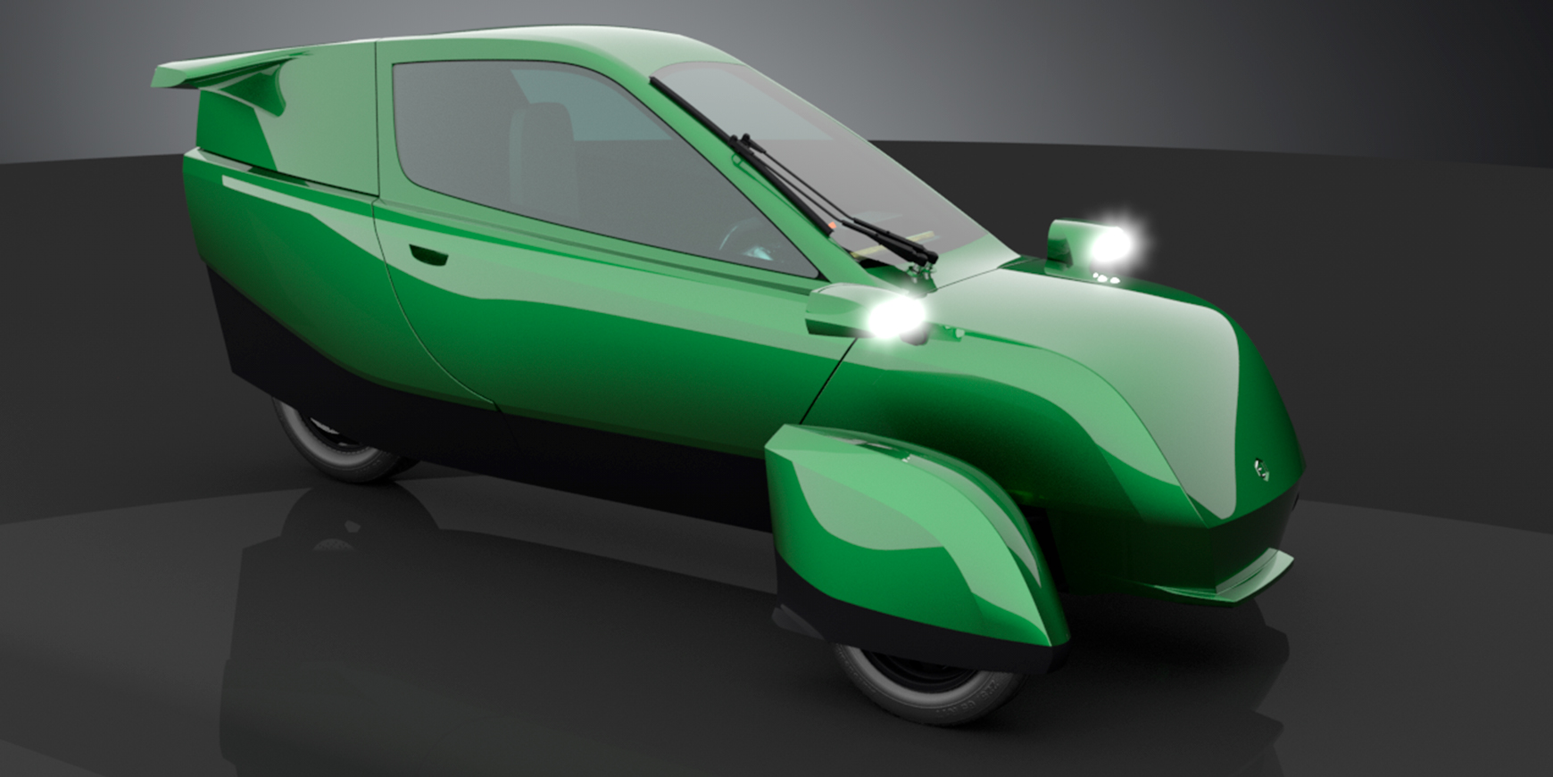 Trehjulet svensk elbil med rækkevidde på 180 km 3 Ecoist Tian