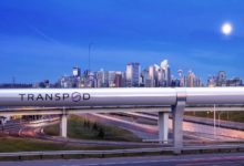 Nyt Hyperloop projekt: Over 1.000 km/t imellem Edmonton og Calgary i Canada 3 TransPod Calgary Skyline night 1