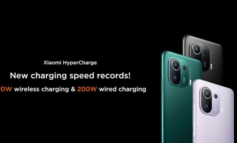 Xiaomi fremviser 200W HyperCharge-teknologi