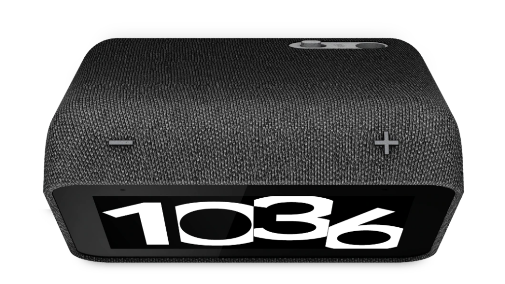 Lenovo Smart Clock 2 kan oplade din mobil trådløst 3 Lenovo Smart Clock 2 shadow black