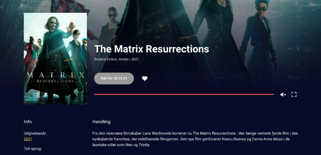 The Matrix: Resurrections får streaming-premiere juleaften 2 The Matrix: Resurrections