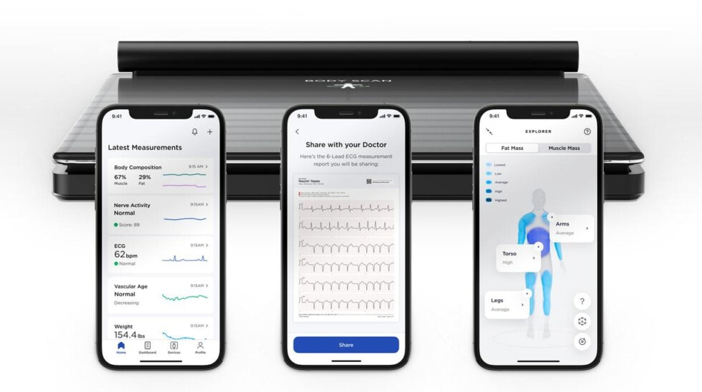 Intelligent badevægt kan lave EKG-målinger 2 Withings Body Scan