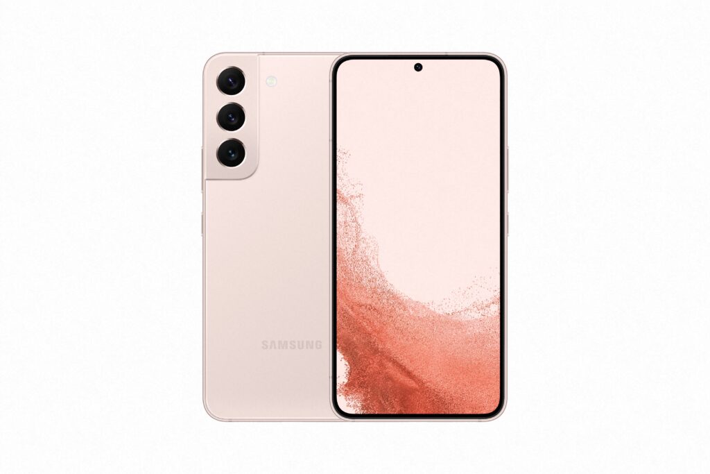 Samsung lancerer Galaxy S22 serien 4 2 31 Galaxy S22 Front1 Pink Gold HI