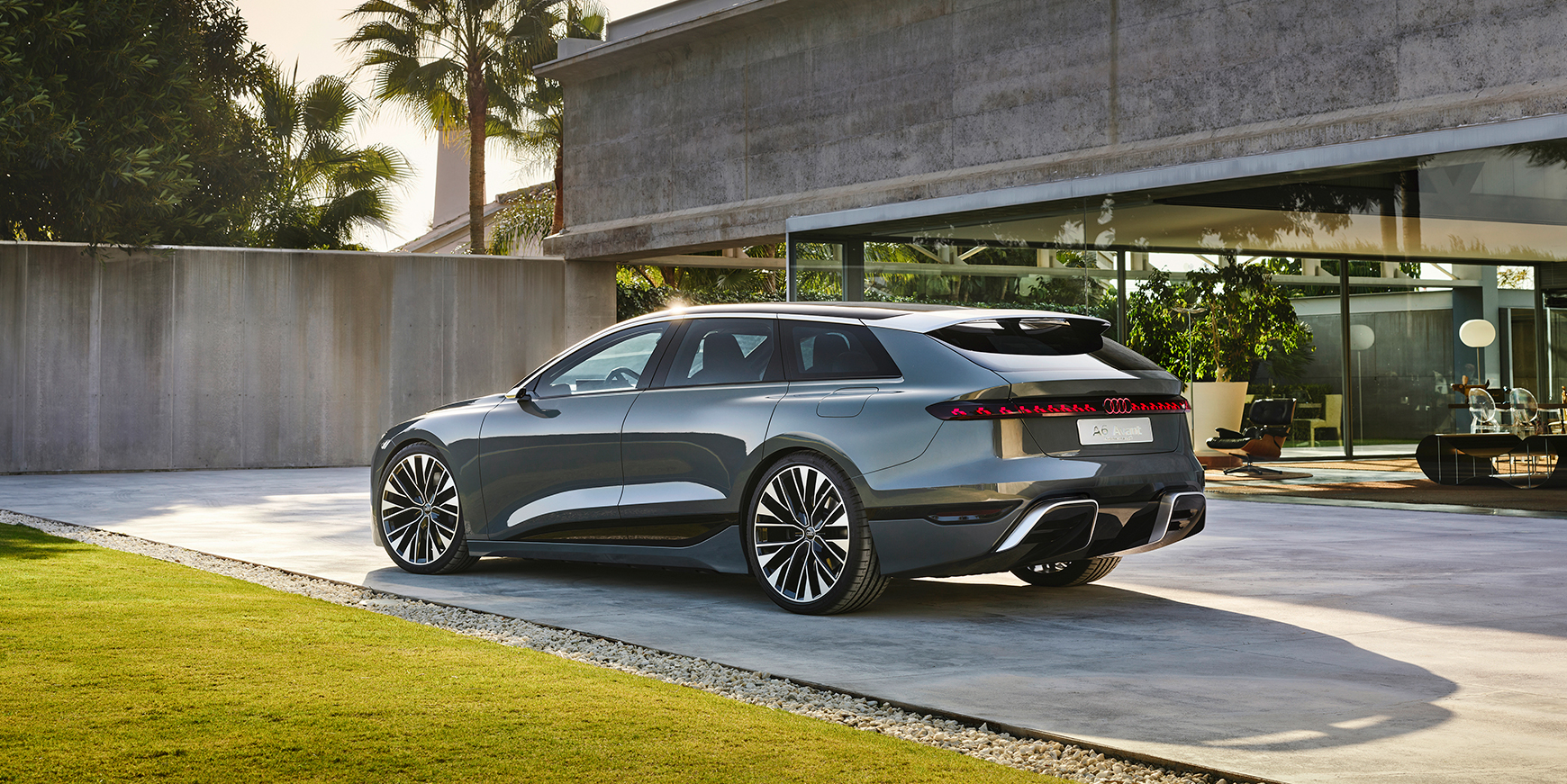 Audis el-stationcar kører 700 kilometer på en opladning 1 Audi A6 Avant Concept