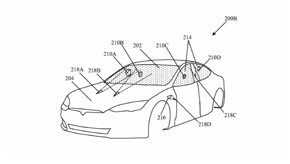 Tesla patent: Rengør forruden med laser 1 Tesla patent