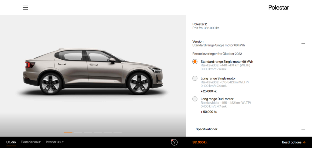Ny entry-level Polestar 2 med længere rækkevidde er landet 2 Polestar 2 standard range single motor