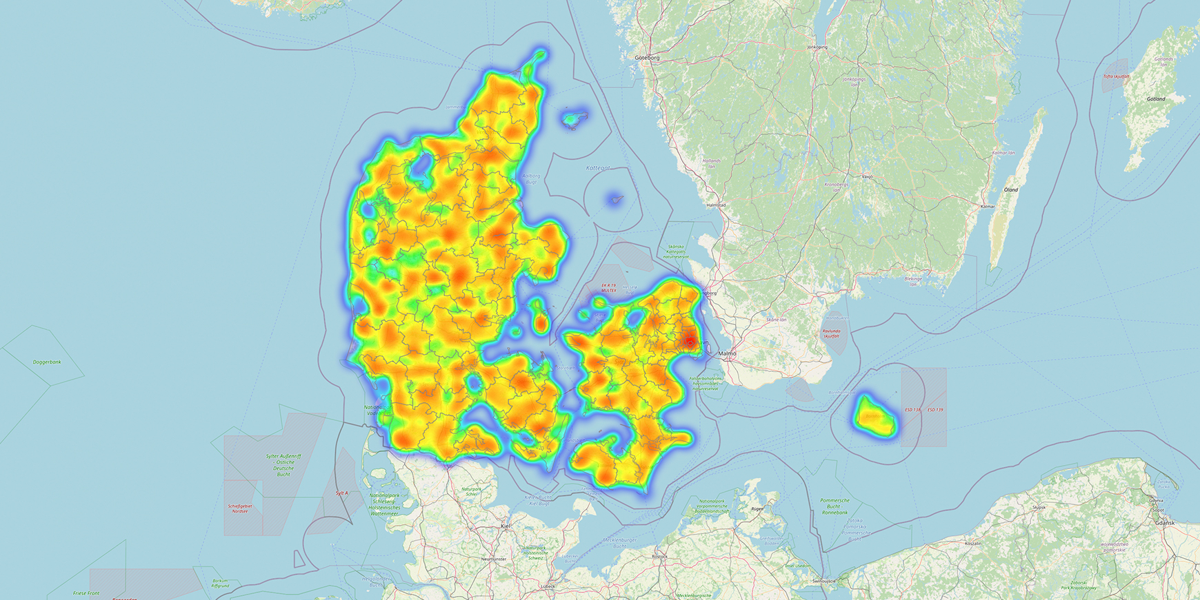 Her mangler der ladestandere 7 ladestandere