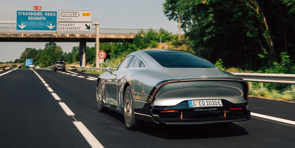 Mercedes-konceptbil runder 1.200 kilometer på en opladning 2 Mercedes Vision EQXX