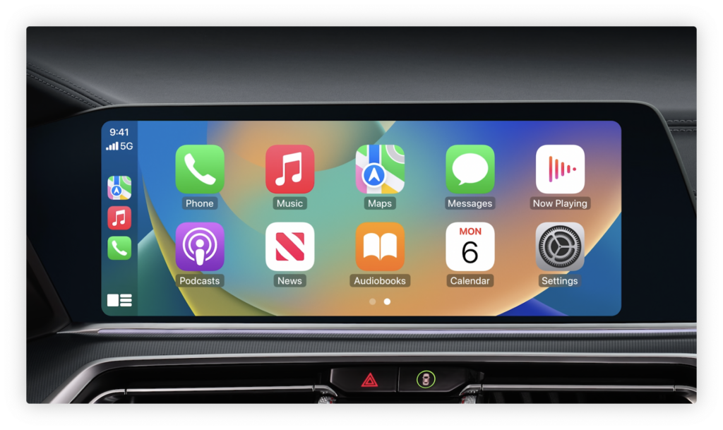 Apple præsenterer komplet styresystem til biler 5 Skaermbillede 2022 06 06 kl. 19.38.58