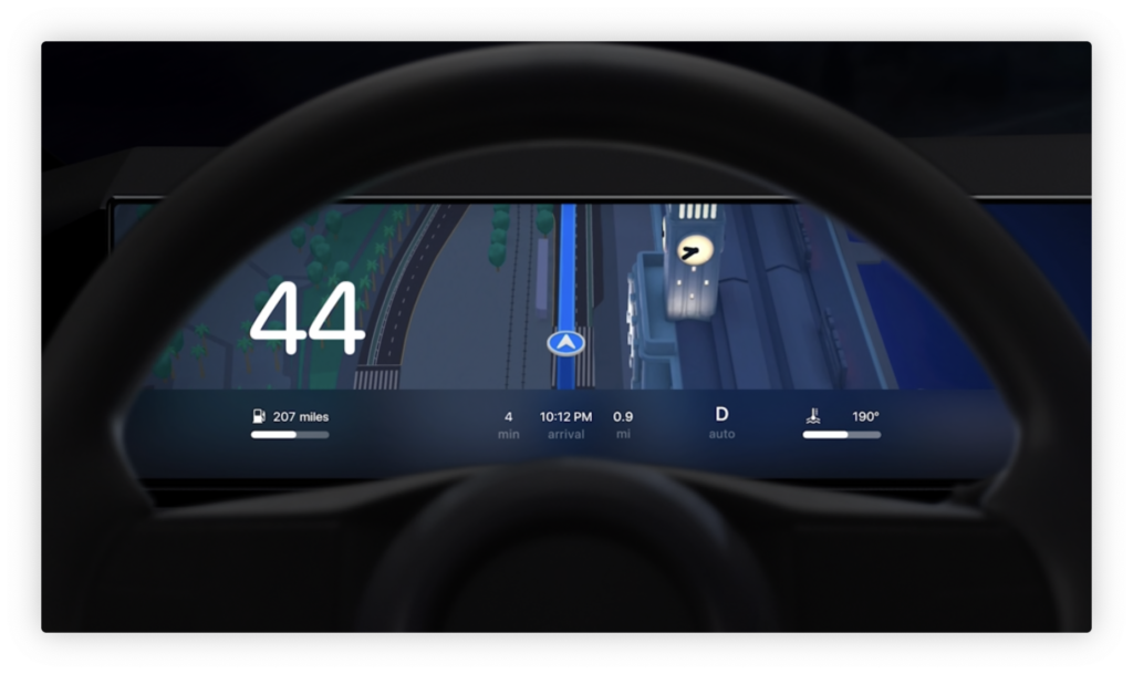 Apple præsenterer komplet styresystem til biler 4 Skaermbillede 2022 06 06 kl. 19.41.31