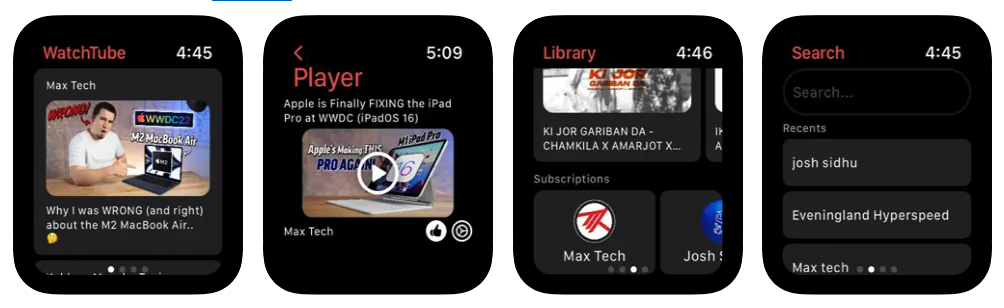 WatchTube lader dig se YouTube på dit Apple Watch 2 Skaermbillede 2022 06 22 kl. 10.02.30 1