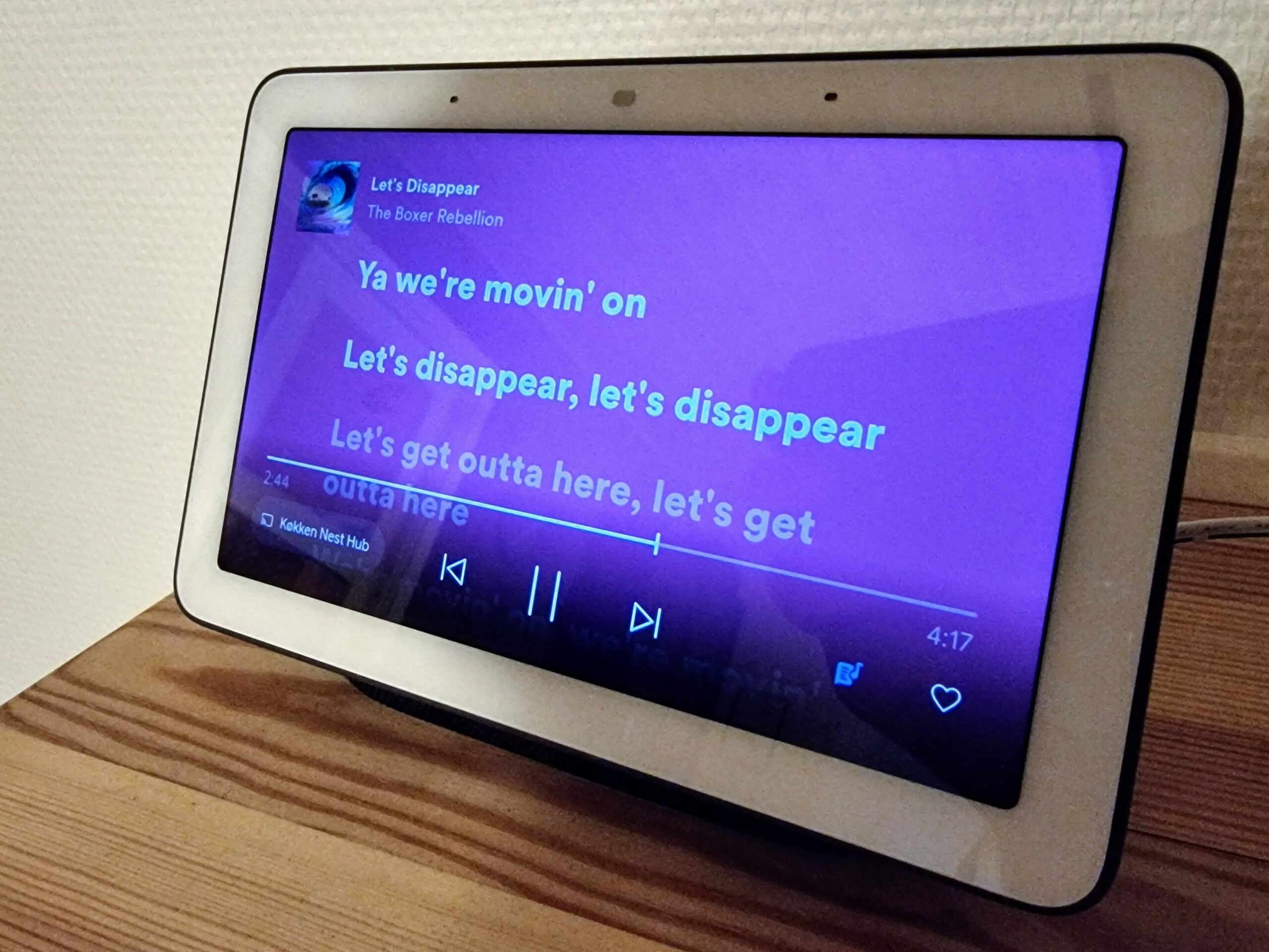 Google Nest Hub kan nu vise sangtekster fra Spotify 2 20220711 222251 edited scaled