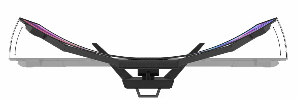 Skærmen Corsair Xeneon Flex kan skifte mellem flad og buet 2 corsairflex 2 large
