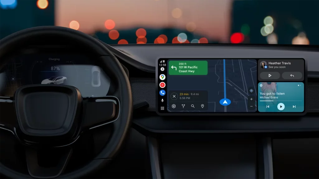 Det nye Android Auto kommer snart ud til alle 3 New Android Auto Example 2022 2 1340w 754h.png