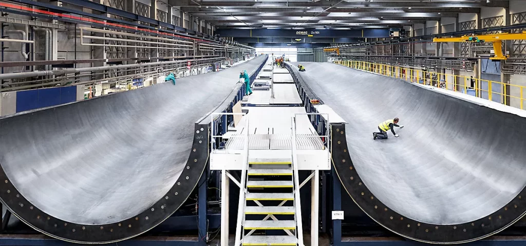 Verdens kraftigste vindmølle har produceret sin første strøm 3 v236 15.0mw blade mould 2021 crop