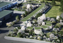 Ny kæmpe lynladestation med grøn café 5 lynladestation