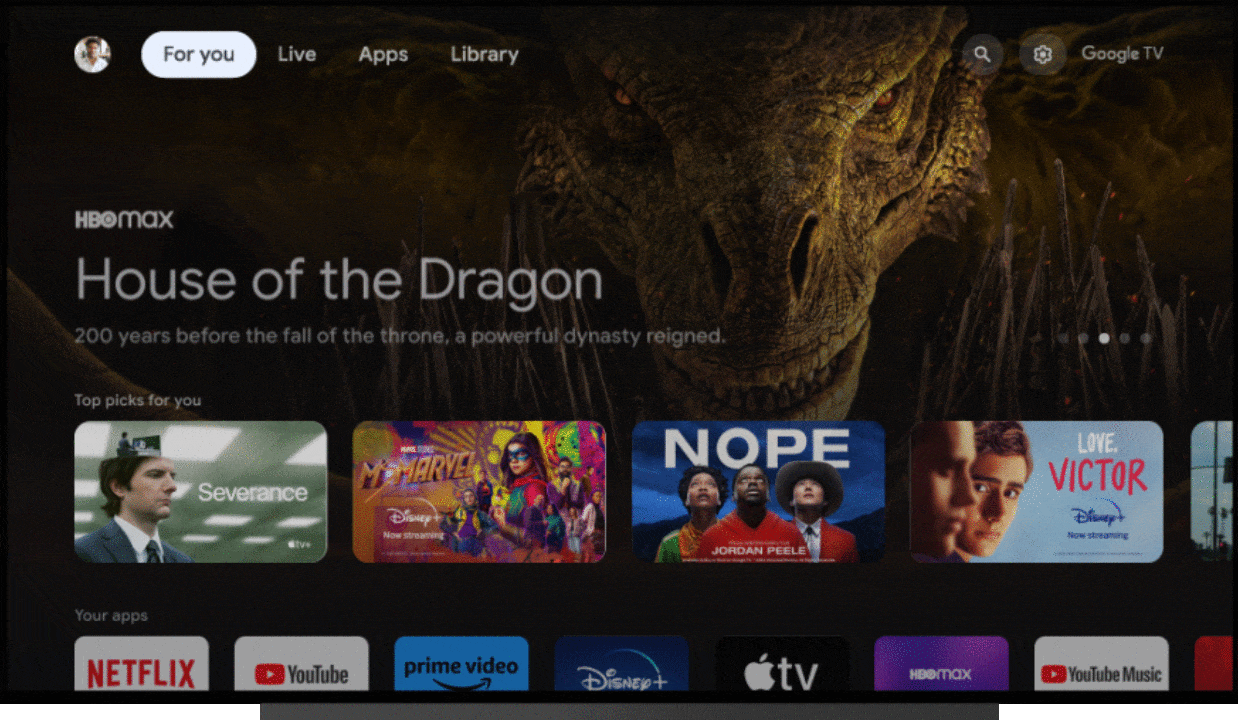 Google TV-hjemmeskærmen friskes op 2 Google TV