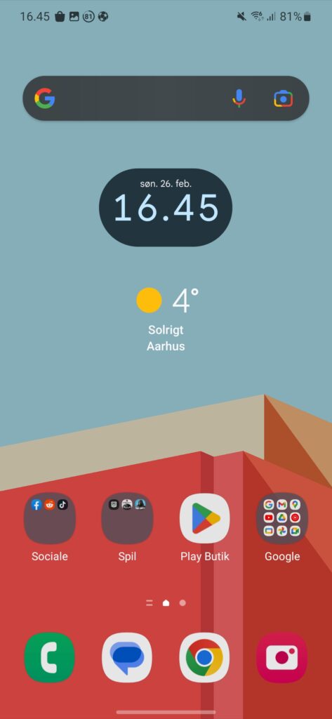 Anmeldelse: Samsung Galaxy S23 2 Samsung-Galaxy-S23-One-UI-Home