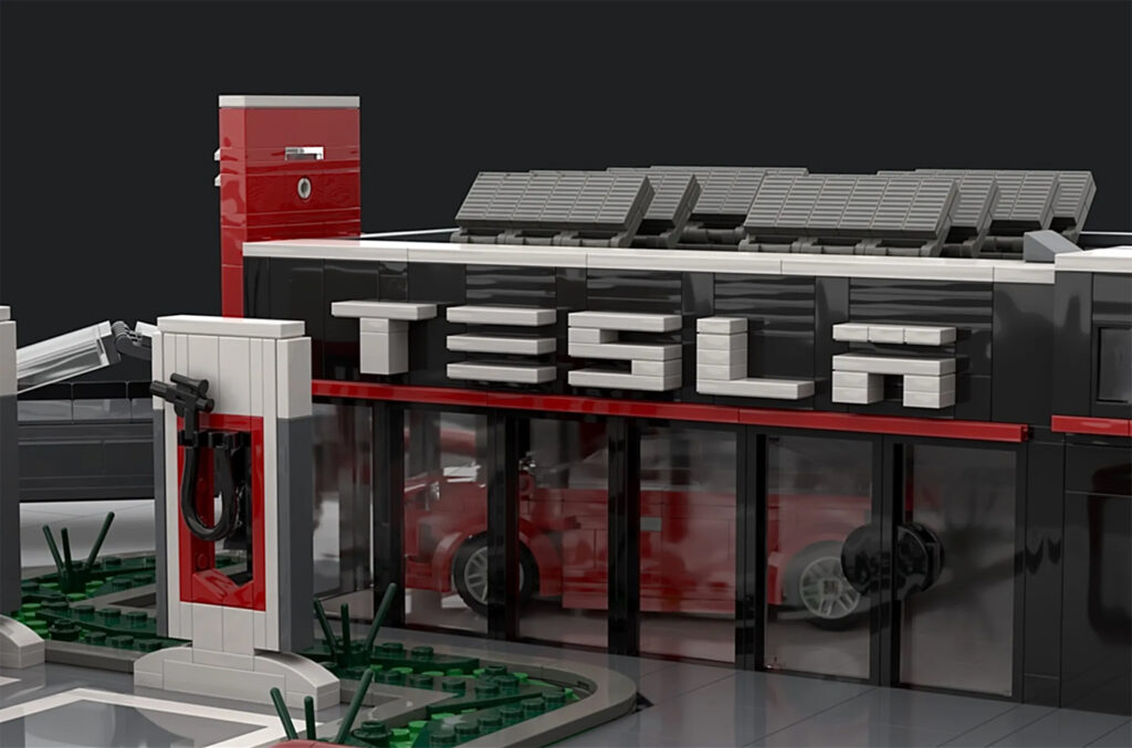 Lego-model af Tesla Center i støbeskeen 2 2023 0320 tesla center 002