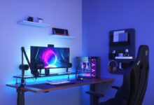 Nanoleaf præsenterer første lyskilder med Matter og Thread 14 Essentials Matter Lightstrip Gaming Setup