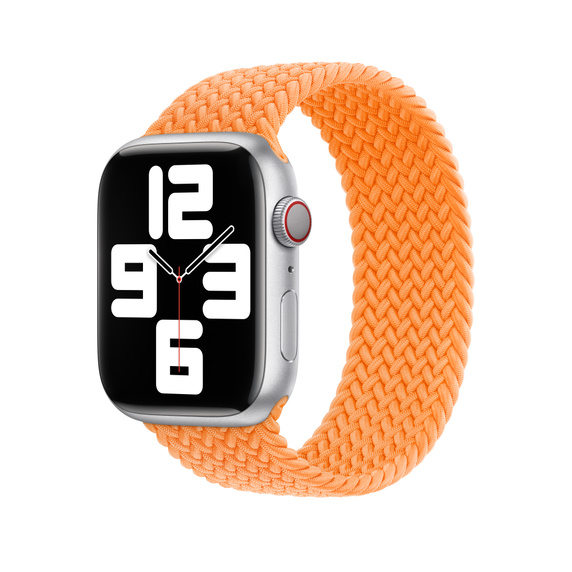 Apple har en bunke nye remme klar til Apple Watch 6 Flettet Solo Loop klar orange