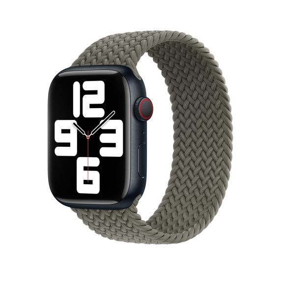 Apple har en bunke nye remme klar til Apple Watch 7 Flettet Solo Loop olivengroen