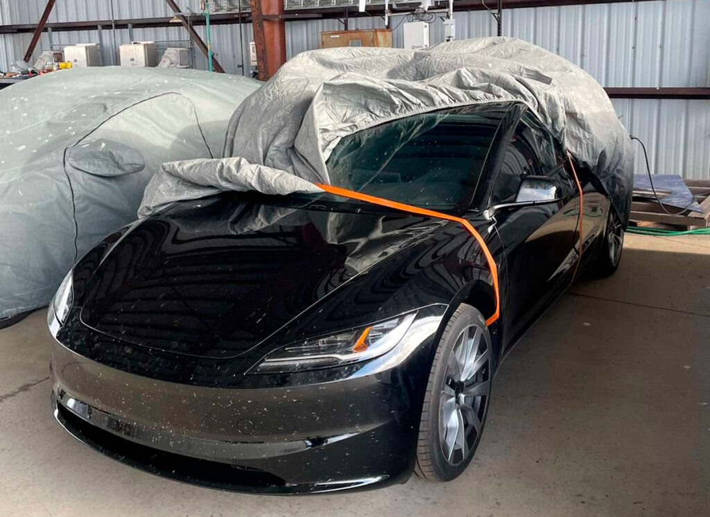 Nyt foto skaber debat om Tesla Model 3 refresh 2 Model 3 refresh