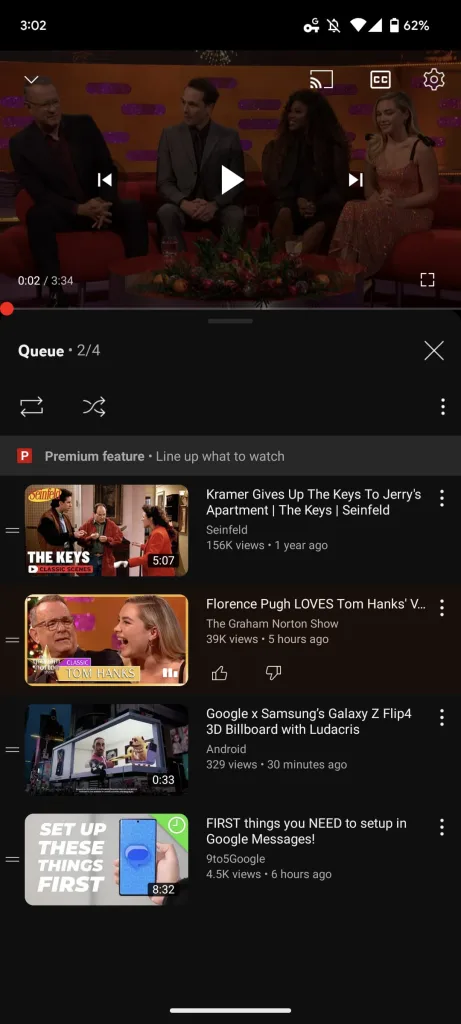 YouTube Premium forbedres (især) på iOS 3 YouTube queue Android iOS 2