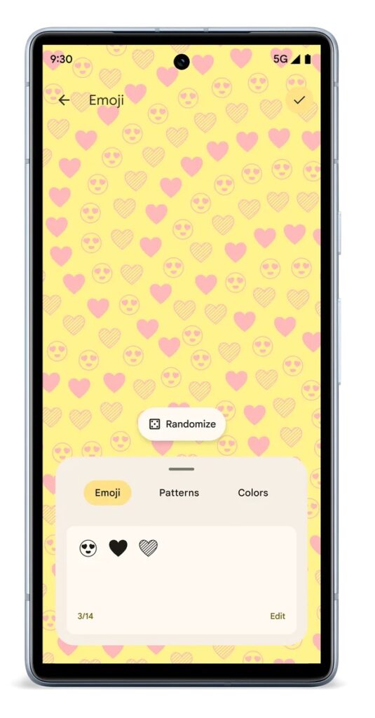 Masser af nyheder til Googles Pixel-telefoner 6 Pixel 7a Emoji Wallpaper Hear.max 2000x2000.format webp kopi