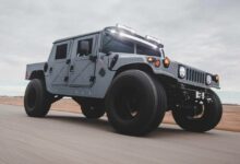 Elektrisk Hummer med drivlinje fra Tesla 8 Hummer