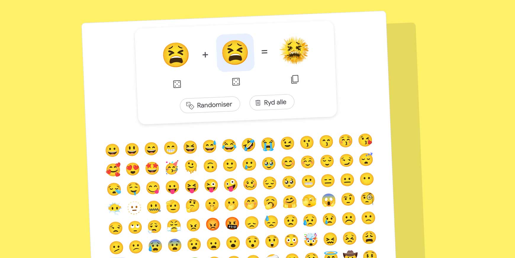 Og så videre overskæg halvleder Nu er Googles 'Emoji Kitchen' åben for alle