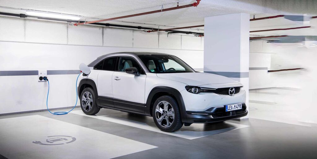 Danmarks billigste elbiler, marts 2025 6 Mazda MX-30