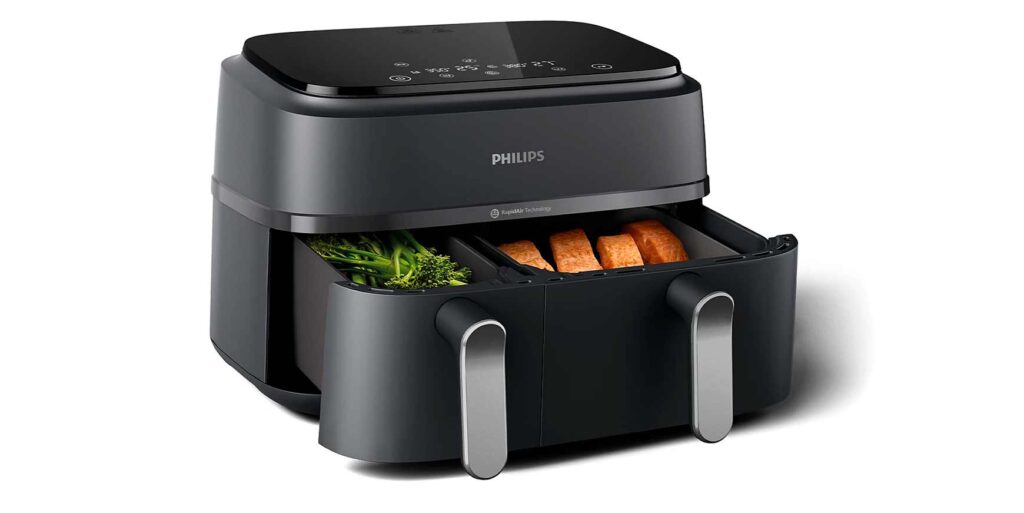 Airfryer med dobbelt op på skuffer 2 Airfryer