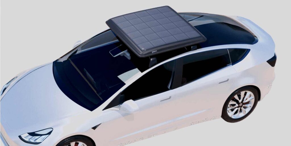 Foldbar solcelleoplader til elbilen 2 solcelleoplader