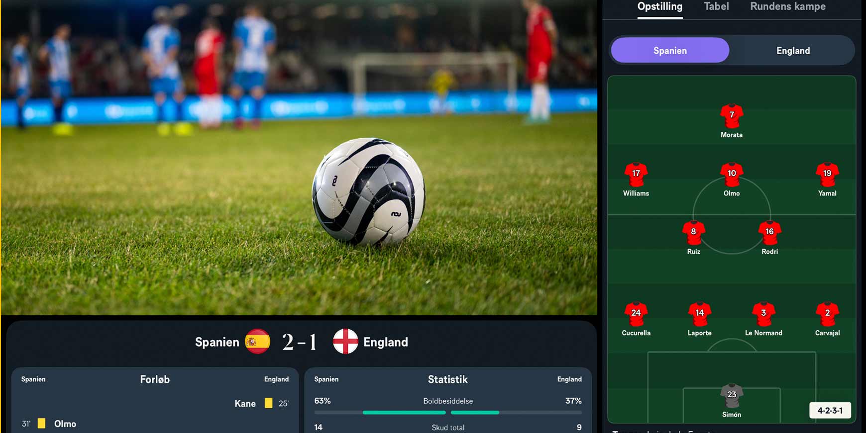 Livestatistik under alle Superliga-kampe 2 Superliga