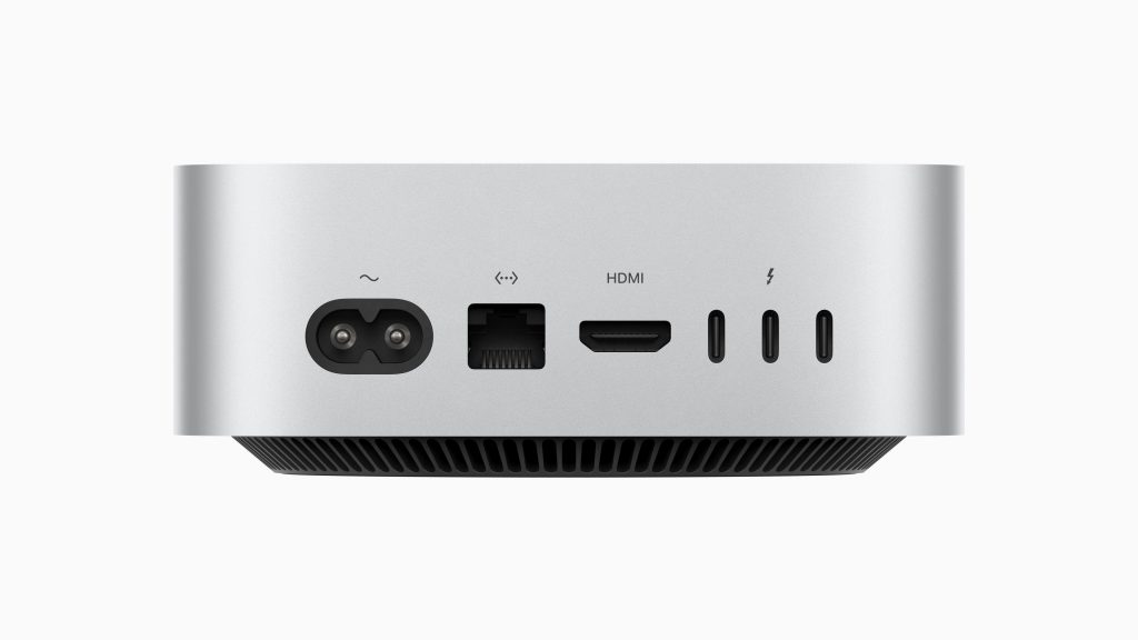 Anmeldelse: Apple Mac Mini M4 Pro 3 Apple Mac mini back facing ports