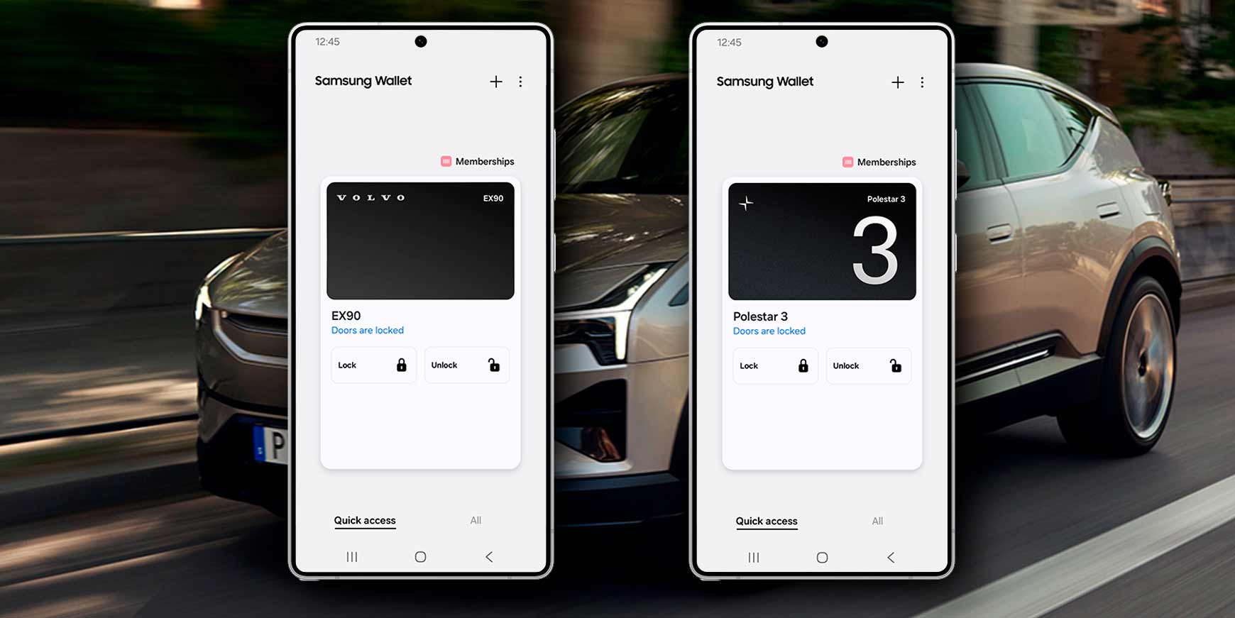 Samsung Wallet understøtter nu digitale bilnøgler til Volvo og Polestar 1 digitale bilnøgler