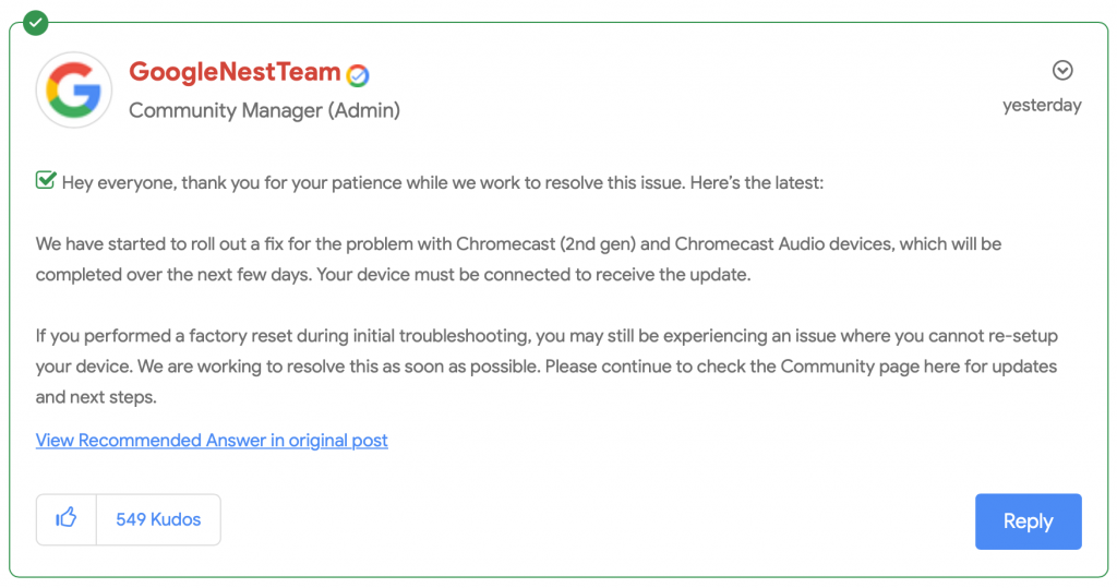 Google er klar med rettelse til frustrerede Chromecast-brugere 2 Chromecast