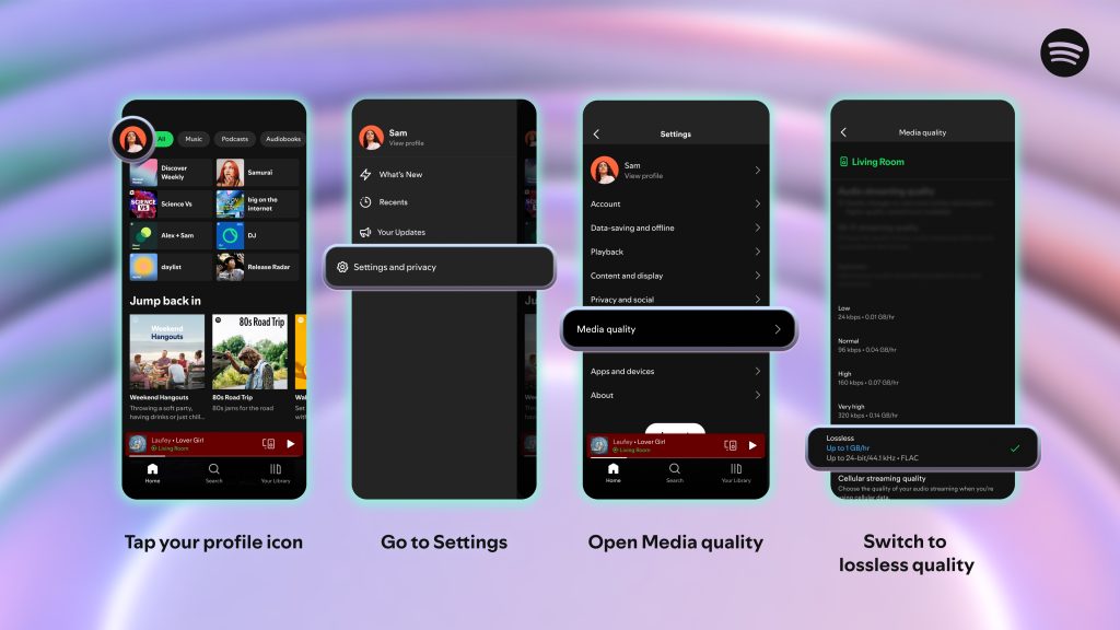 Endelig: Spotify introducerer lossless-lyd til Premium-abonnenter - sådan får du det 2 Spotify Lossless